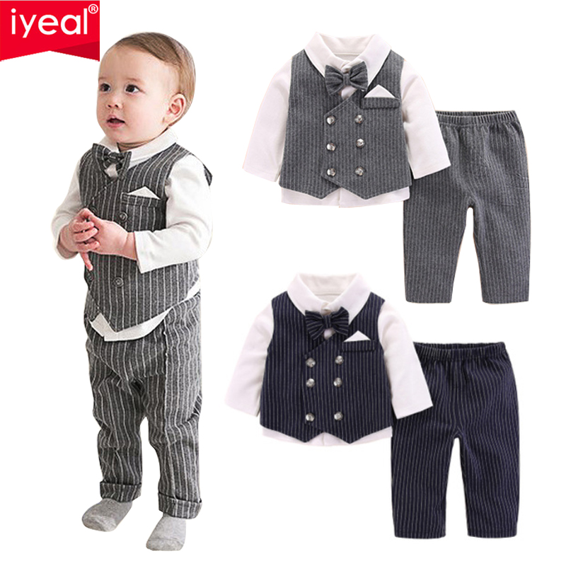Baby Boy Suit Set Baptism - IYEAL Baby Boy Zestaw garniturów do