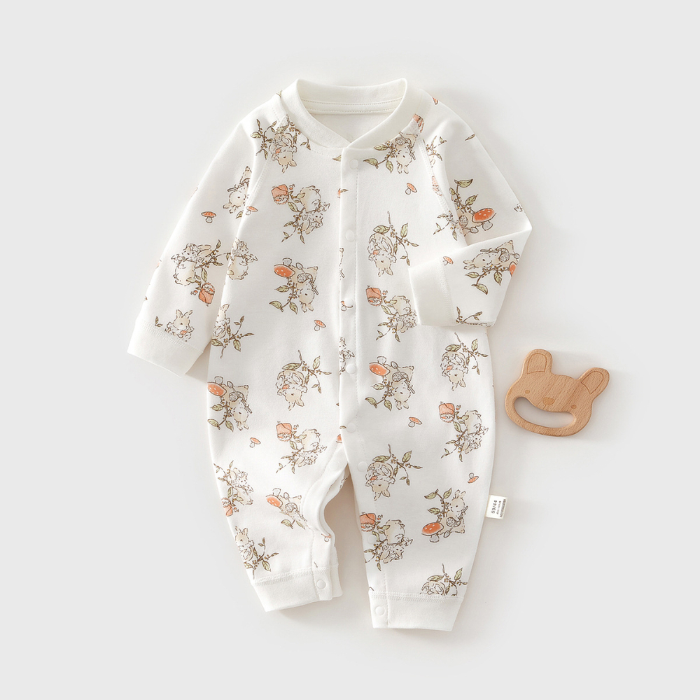 Newborn Baby Girl Romper Floral - AYNIGIELL wiosna jesień 0-12 miesięcy śpioszki