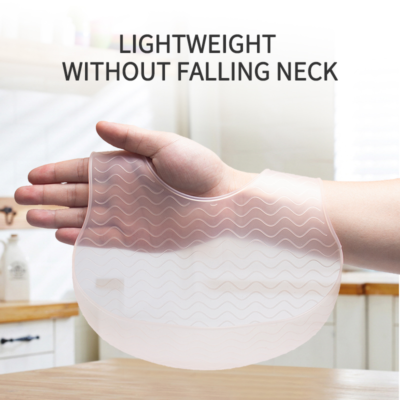 Waterproof Baby Bibs Silicone - 1 szt. BabySilicone Jelly Bib Ultra