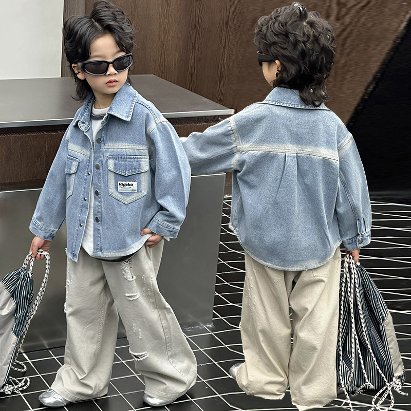 Baby Clothes - Wiosna Jesień Moda Baby Boy Denim