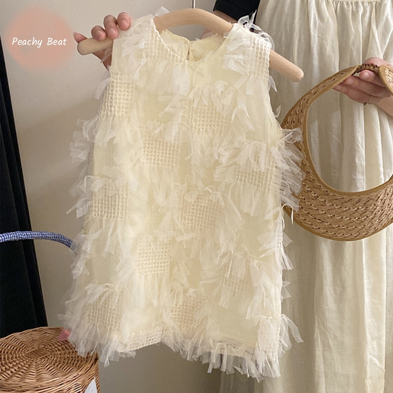 Toddler Girl Tulle Party Dress - Niemowlę dziewczynka księżniczka bawełniana wysokiej klasy