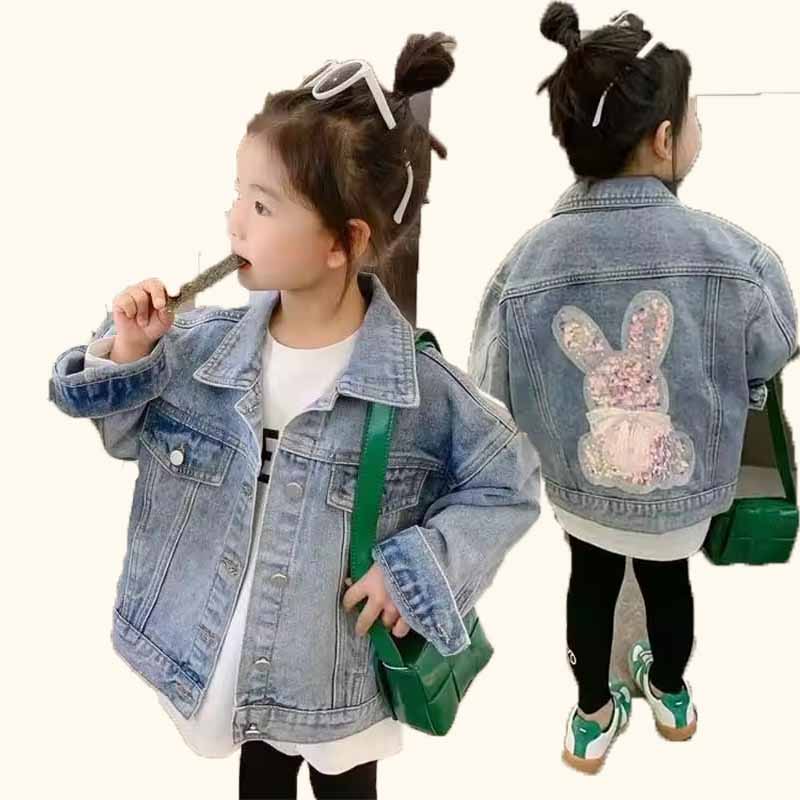 Baby Clothes - Dziewczynek płaszcz dżinsowy modna kurtka dziecięca