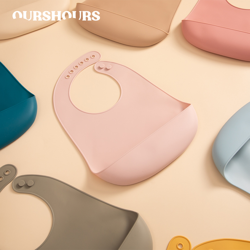 Waterproof Baby Bibs Silicone - Żywność niemowlęca miękka śliniaki silikonowe wodoodporna