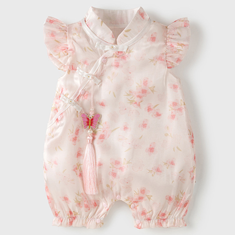 Newborn Baby Girl Romper Floral - Letnie nowonarodzone dziewczyny ubrania moda w