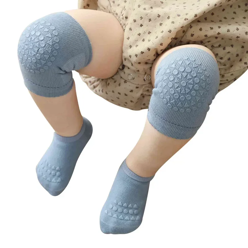 Unisex Baby Socks Non Slip - 1 Zestaw skarpetek i nakolanników dla