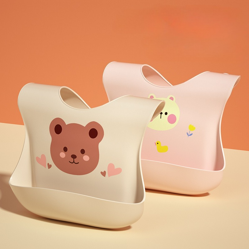 Waterproof Baby Bibs Silicone - Wodoodporne śliniaki dla niemowląt, miękkie silikonowe