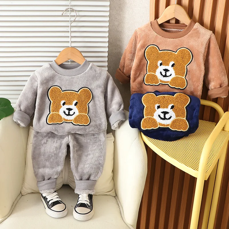 Toddler Boy Winter Fleece Jacket - Nowe Zimowe Ubranka dla Niemowląt Chłopców