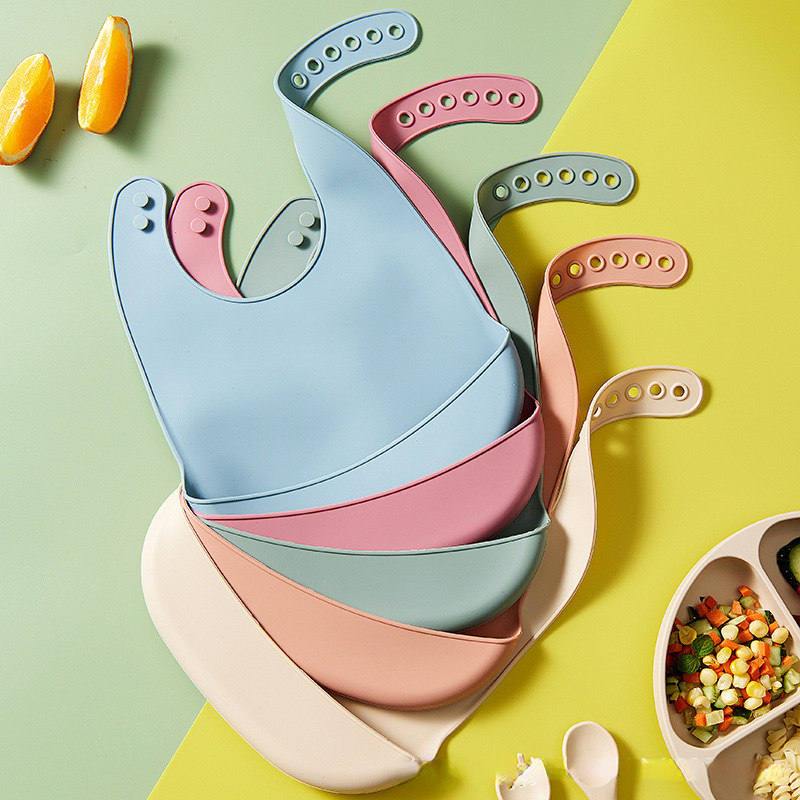 Waterproof Baby Bibs Silicone - Śliniaki silikonowe dla dzieci Niemowlęta Wodoodporny