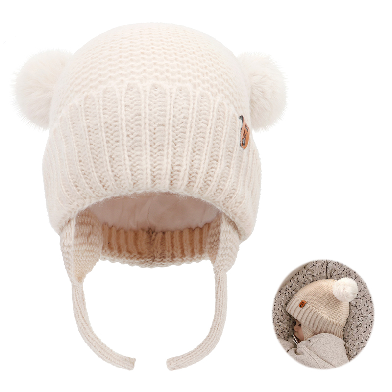 Czapka niemowlęca z wełny z ur – Infant Beanie Hat With Ears recenzja i cena
