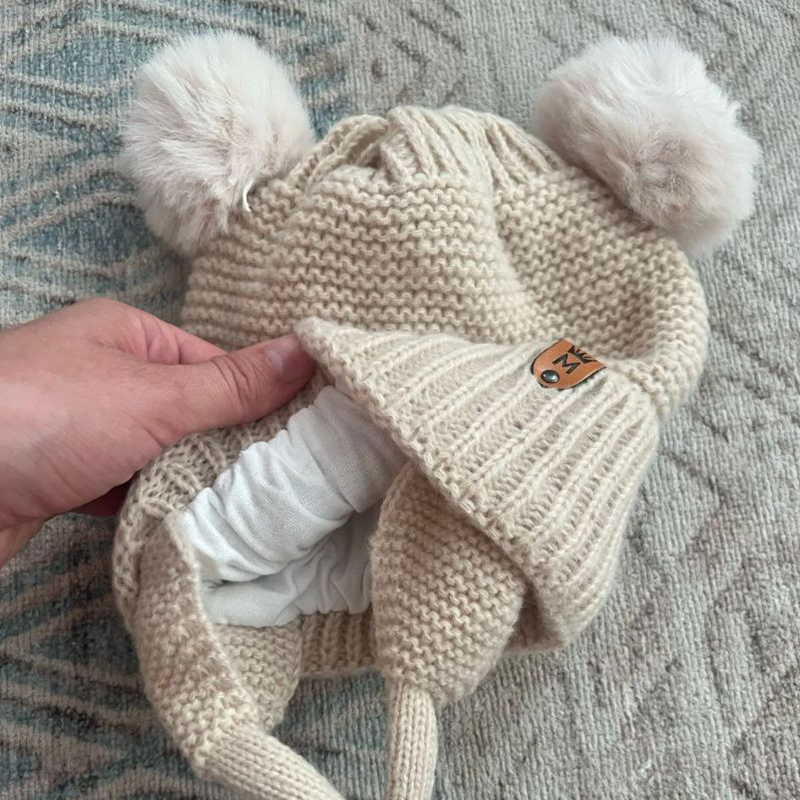 Czapka niemowlęca z wełny z ur – Infant Beanie Hat With Ears recenzja i cena