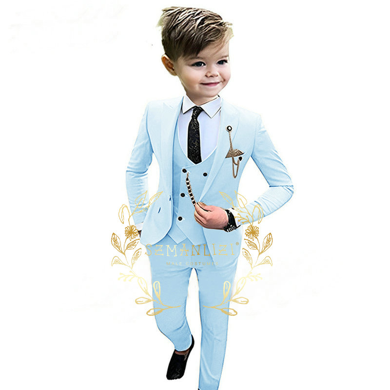 Dzieci chłopcy beżowy kamizelk – Baby Boy Suit Set Baptism recenzja i cena