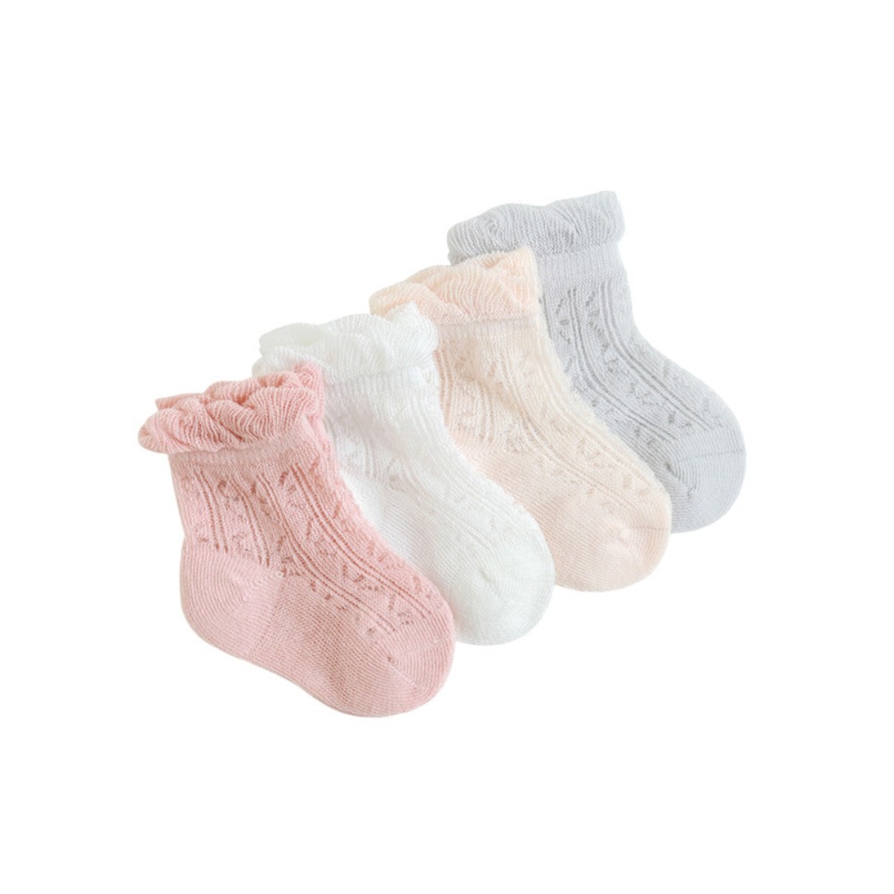 4 pary uroczych bawełnianych s – Unisex Baby Socks Non Slip recenzja i cena