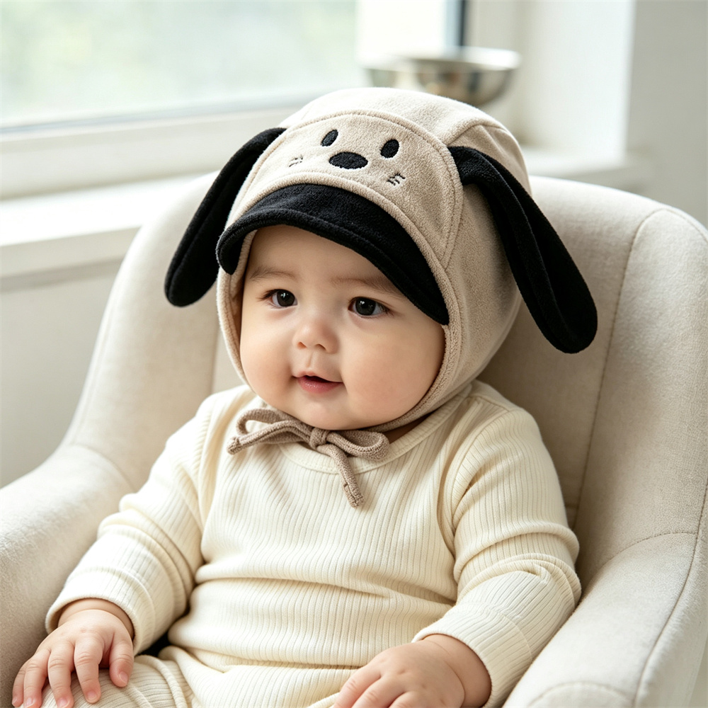 Czapka bawełniana z uszami psa – Infant Beanie Hat With Ears recenzja i cena