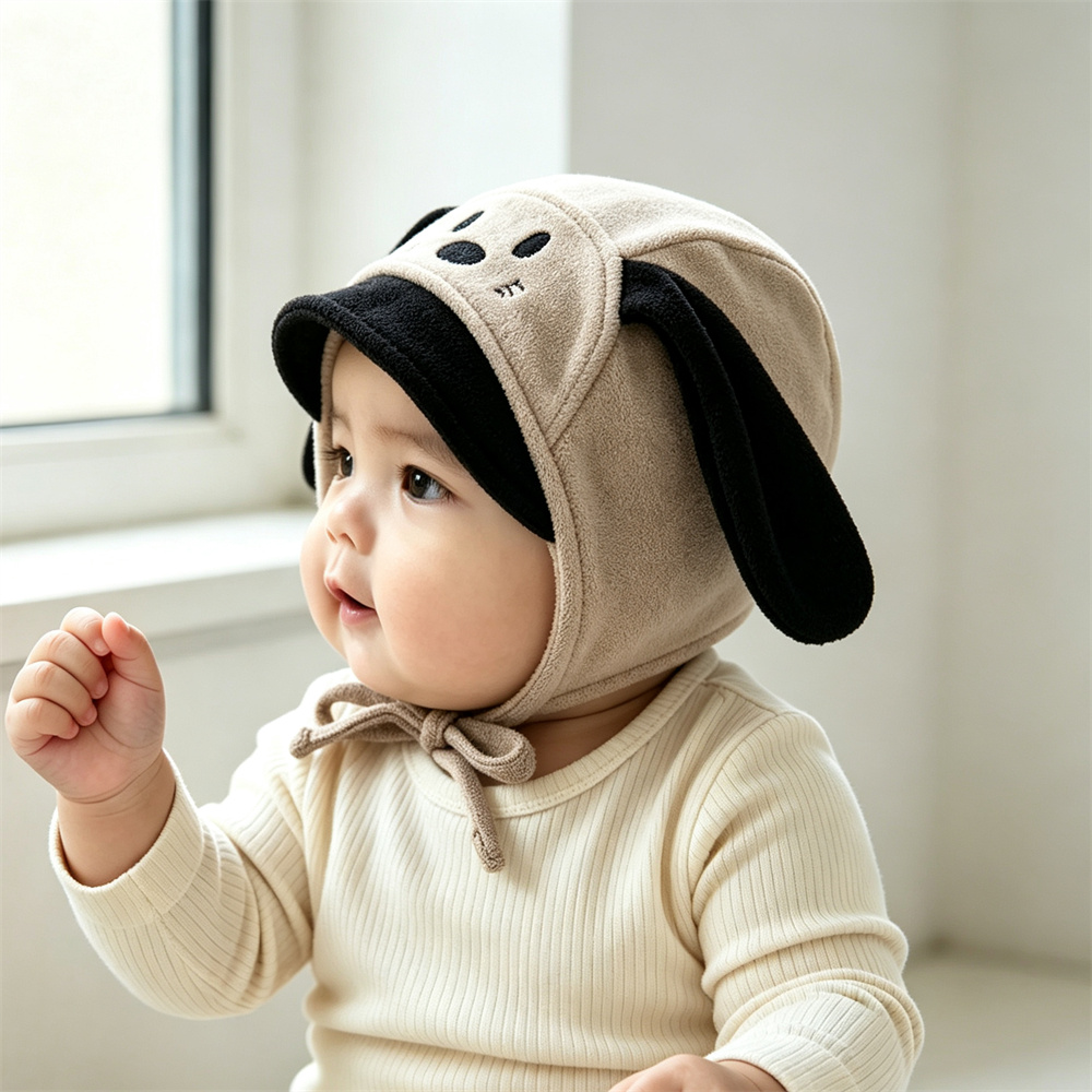 Czapka bawełniana z uszami psa – Infant Beanie Hat With Ears recenzja i cena