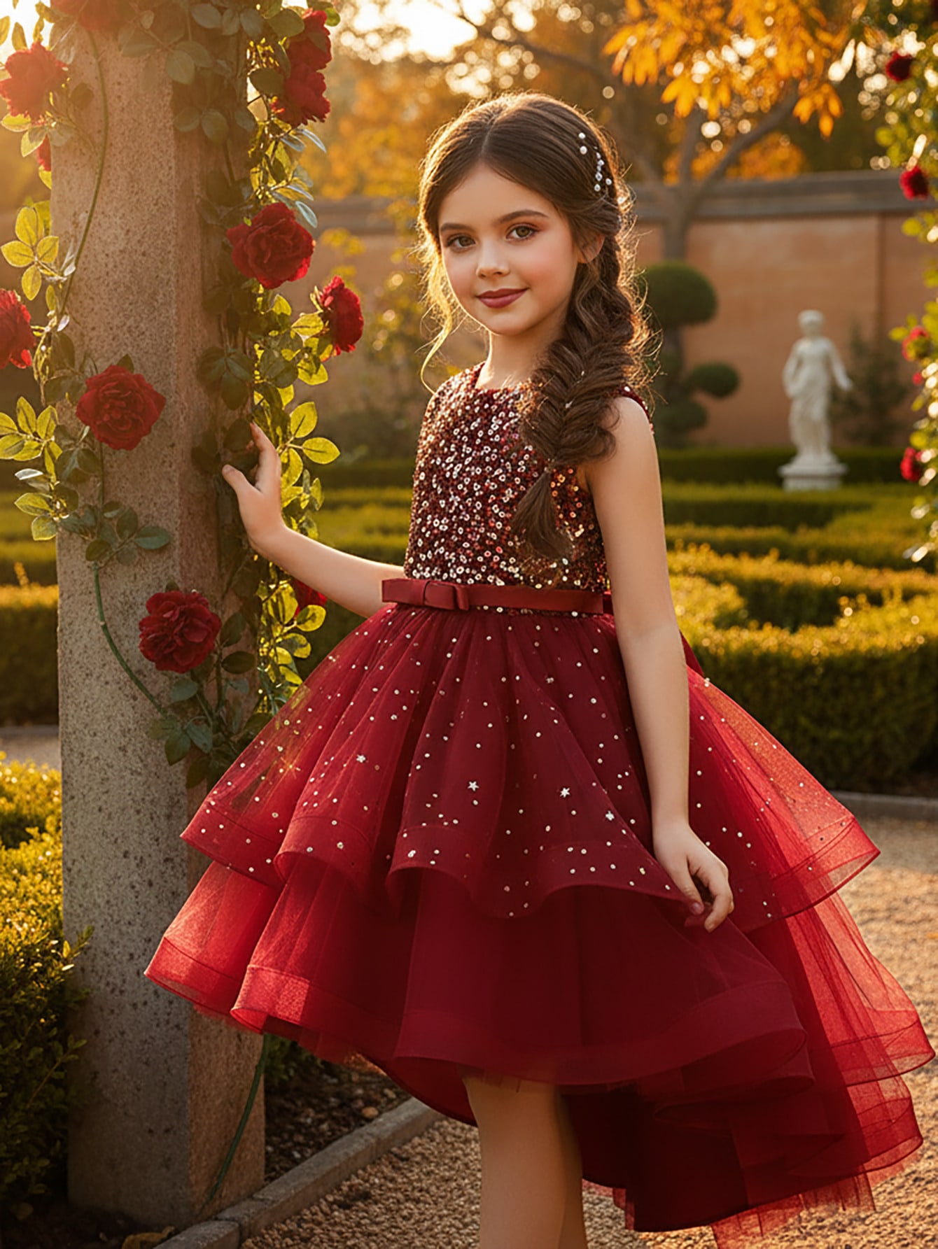 Sukienka dla dziewczynki, księ – Toddler Girl Tulle Party Dress recenzja i cena