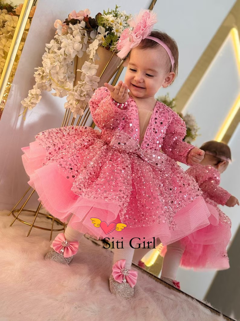 Różowa Sukienka Księżniczki dl – Toddler Girl Tulle Party Dress recenzja i cena
