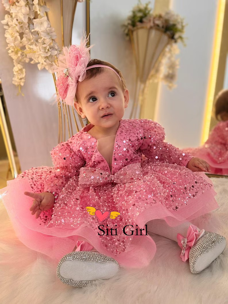 Różowa Sukienka Księżniczki dl – Toddler Girl Tulle Party Dress recenzja i cena