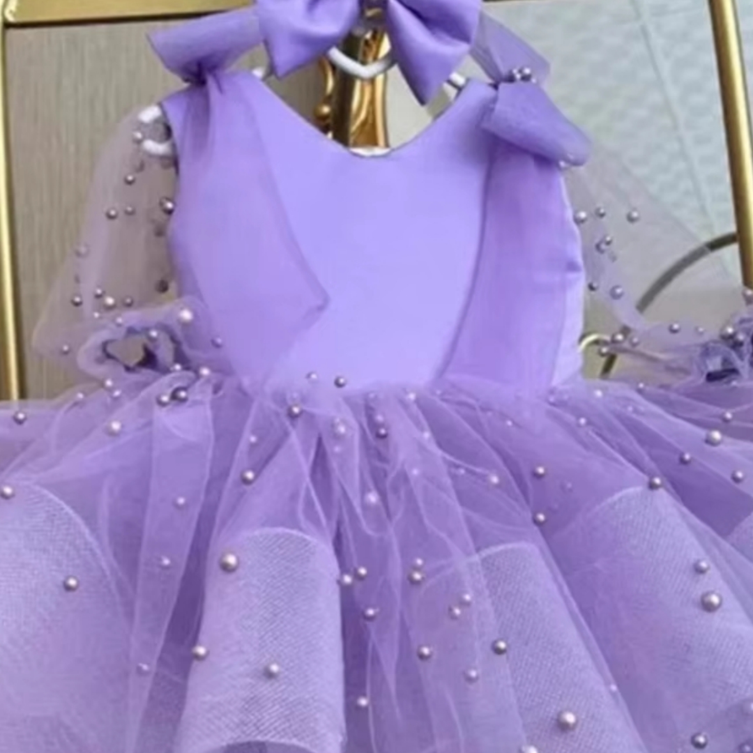 Sukienka tiulowa tutu na chrze – Toddler Girl Tulle Party Dress recenzja i cena