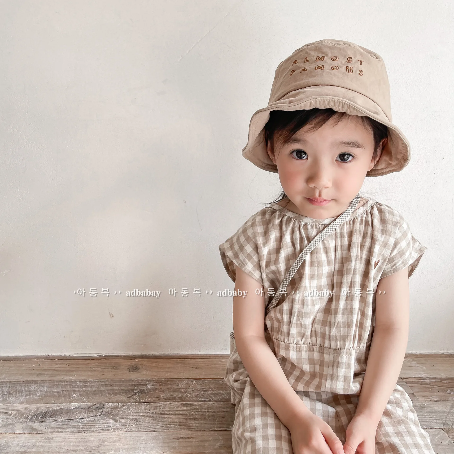 Dziewczynek kombinezony w krat – Baby Summer Linen Sleeveless Jumpsuit recenzja i cena