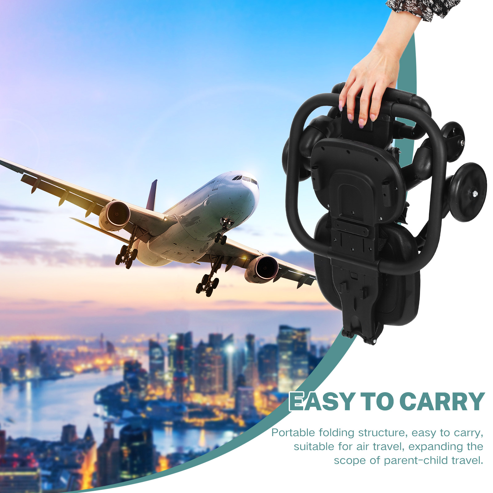 Lekkie, składane siedzisko dla – Lightweight Foldable Baby Stroller Compact recenzja i cena