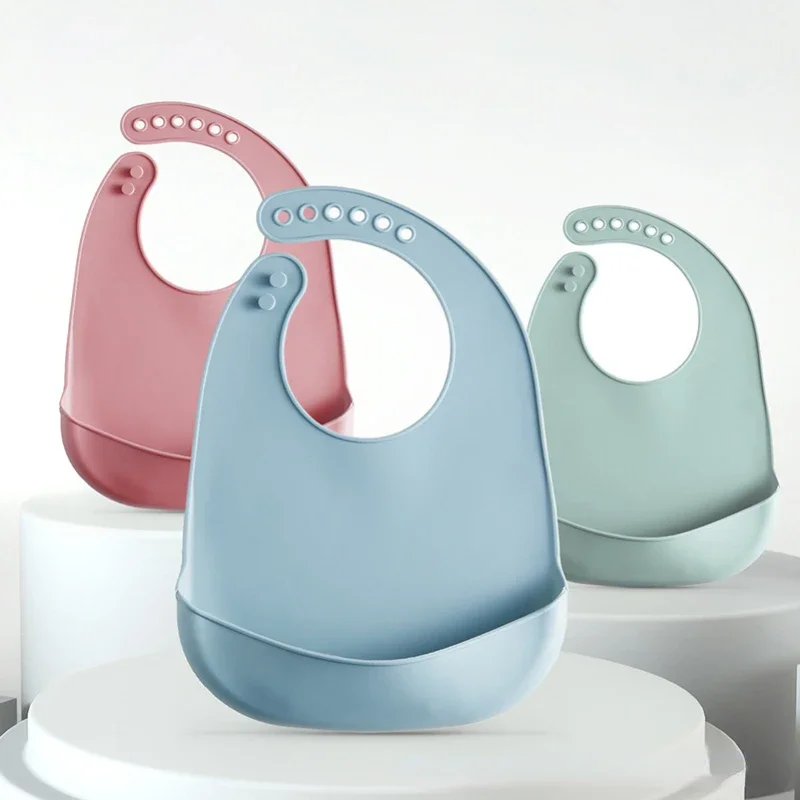 1 SZT. Silikonowy Śliniak Dzie – Waterproof Baby Bibs Silicone recenzja i cena