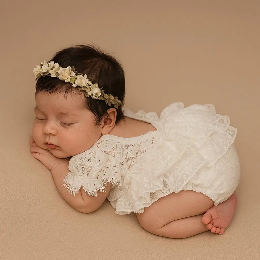 Strój do sesji noworodkowej dl – Newborn Baby Girl Romper Floral recenzja i cena
