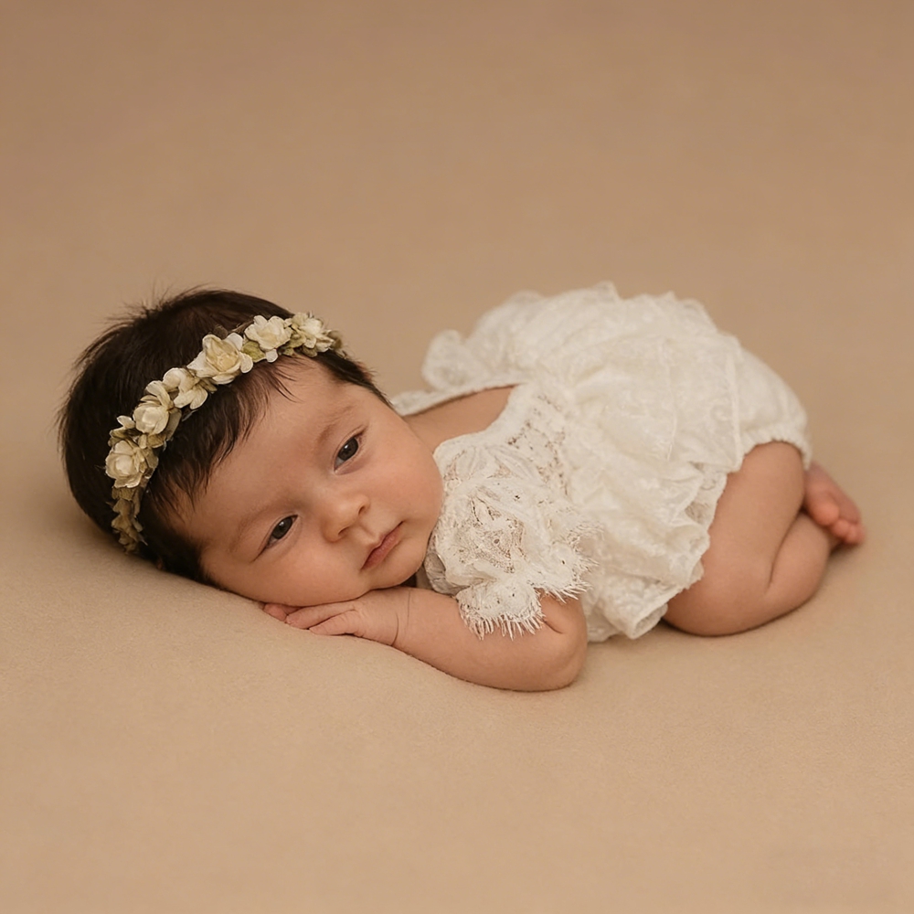 Strój do sesji noworodkowej dl – Newborn Baby Girl Romper Floral recenzja i cena