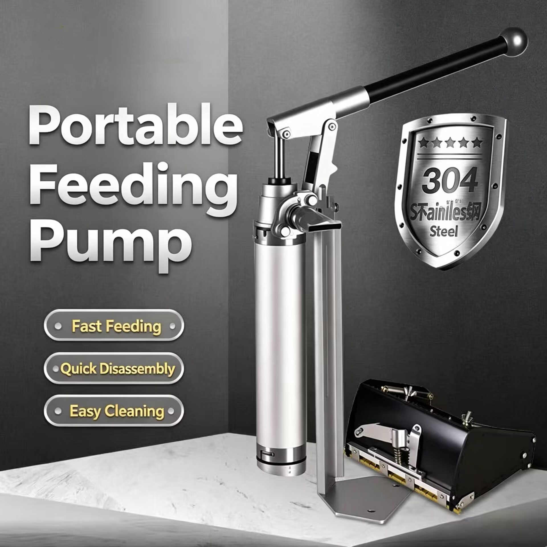 Ręczna pompa ssąca ze stali ni – Feeding recenzja i cena