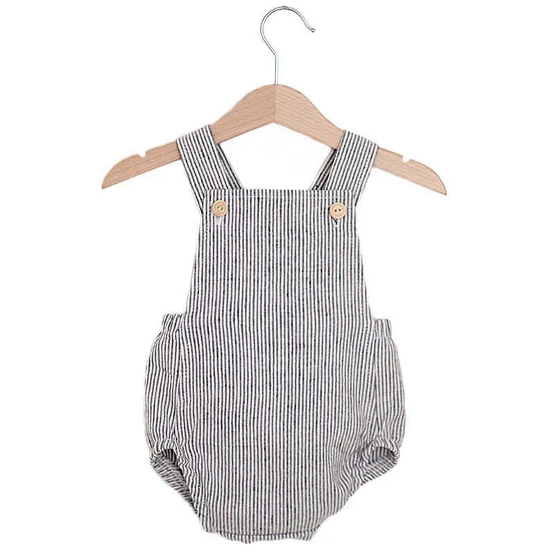 Noworodek chłopiec śpioszki dz – Baby Summer Linen Sleeveless Jumpsuit recenzja i cena