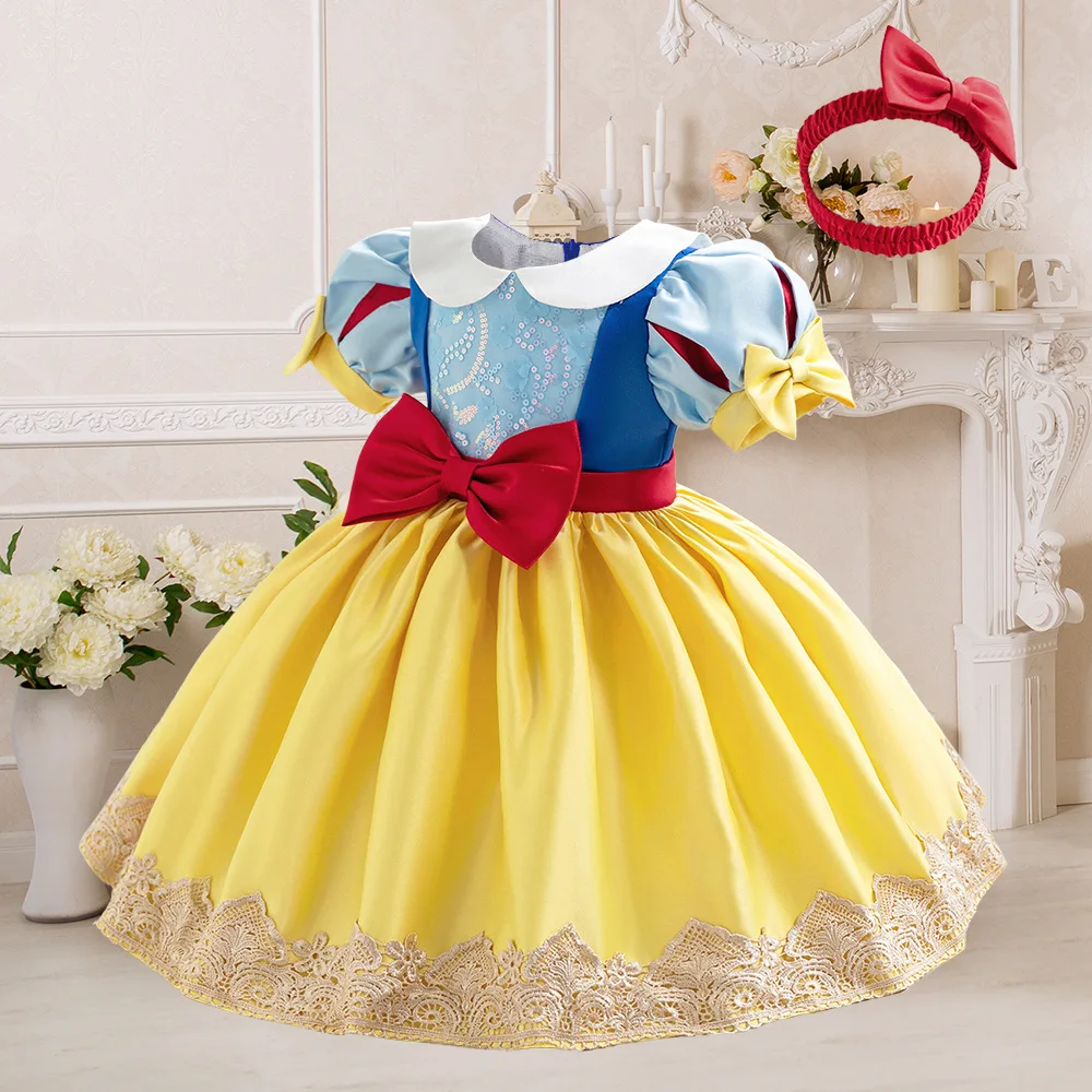 Żółta sukienka Tutu dla dziewc – Toddler Girl Tulle Party Dress recenzja i cena